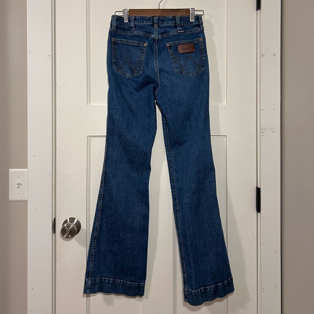 Wrangler “Retro Bailey” high rise trouser jeans - dark wash, 28 x 32 - Picture 2 of 5